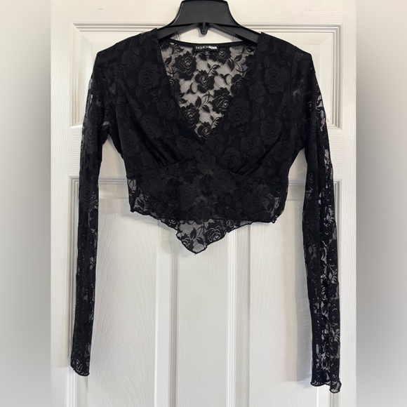 Fashion Nova Tops - Fashion Nova Black Lace Blouse